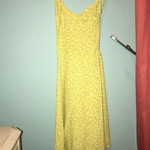 Yellow floral dress